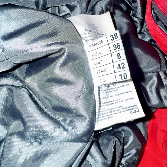 Women’s sz 8 Killy Ski Snowsuit Air & Water A.W.T Retro Red 80s France pristine - Picture 5 of 16